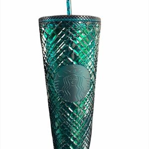 Starbucks Green Jeweled Tumbler Venti Holiday 2021